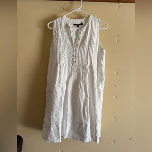 Quince 100% European Linen Sleeveless Swing Dress